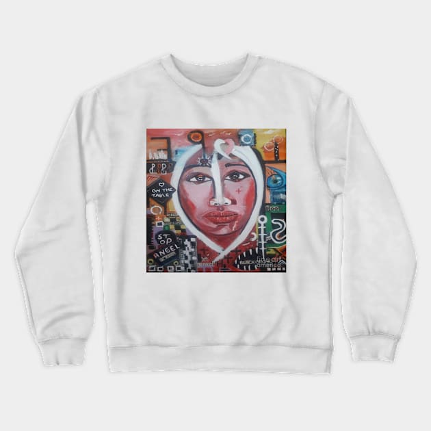 A Portrait Of Life Wall Art, Face Mask, Stickers, Totes Crewneck Sweatshirt by DeniseMorgan